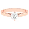 925 Sterling Silver ring featuring a 0.74 carat Premium CZ Diamond