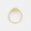 925 Sterling Silver 0.77ct. Rose Cut Oval Diamond Ring - Image 2