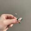 925 Sterling Silver ring with tiger claws and polished finish