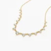 925 Sterling Silver 0.85 ctw Solitaire Diamond Graduating Necklace - Image 3