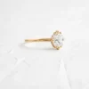 925 Sterling Silver 0.9ct. Oval Cut Diamond Ring - Image 4