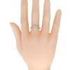 925 Sterling Silver 1.00 Carat Diamond Engagement Ring - Image 4