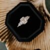 Elegant ring with clean lines and eye-catching shape