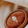 925 Sterling Silver 1.04 ct Emerald Cut Pale Champagne Diamond Ring - Image 4