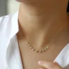 925 Sterling Silver 1.05 ctw Solitaire Diamond Graduating Necklace - Image 9
