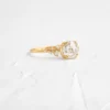 925 Sterling Silver 1.07ct. Round Rose Cut Diamond Engagement Ring - Image 4