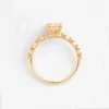 Engagement ring featuring 1.18ct. oval cut pink stone