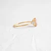 925 sterling silver ring with thick gold plating