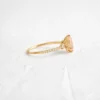 925 sterling silver ring with thick gold plating
