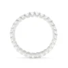 Gold-plated sterling silver eternity full band ring
