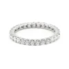 Eternity ring with a continuous row of brilliant-cut stones