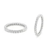 Brilliant-cut full band ring with seamless all-around sparkle