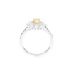 Gold-plated sterling silver ring with a polished finish