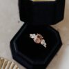 925 Sterling Silver 1.74 ct Long Cushion Deep Pink Garnet Ring - Image 3