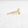 Rose Cut Diamond Ring with premium CZ diamond detail