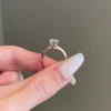 925 sterling silver ring finished with thick gold plating