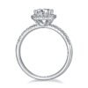 925 sterling silver engagement ring with a polished modern look