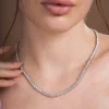 28-inch sterling silver necklace with gold plating