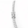 925 sterling silver necklace with 105.3ctw stones
