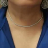 30-inch tennis necklace with 112.5 ctw round CZ diamonds