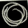 925 Sterling Silver 15.15ctw 3.5mm Round Diamond 14 Inches 3 Prong Classic Tennis Necklace - Image 4