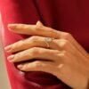 Gold-plated sterling silver ring with a slim 1.70 mm band