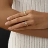 925 Sterling Silver 1ct. Violet Montana Sapphire Ring - Image 3