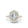 925 Sterling Silver 2.06ct Halo Diamond Ring