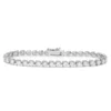 Classic tennis bracelet with round stones and a clean silhouette