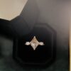925 sterling silver ring with thick gold plating and polished finish
