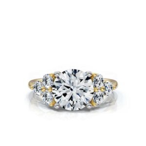 925 Sterling Silver 2.1Ct Diamond Engagement Ring