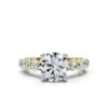 925 Sterling Silver engagement ring with a 2ct centre stone