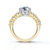 925 Sterling Silver ring finished with thick gold plating