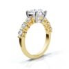 Diamond engagement ring with super cut centre stone brilliance