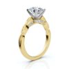 Gold-plated sterling silver ring with a slim 1.5 mm band
