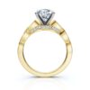 Sterling silver ring with 22 accent stones and comfort fit