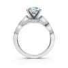 Classic round-cut ring in 925 Sterling Silver and CZ stones