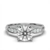 925 Sterling Silver ring with round centre stone design