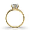 Round-shaped ring with a 1.5 mm band width