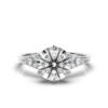 925 Sterling Silver ring with polished gold plating finish