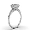 Ring featuring 0.1ct of round side stones
