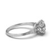 Classic ring design with a 2ct round centre stone