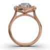 Elegant engagement ring design with Super Cut centre stone brilliance