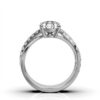 Sterling silver ring with thick gold plating and refined sparkle