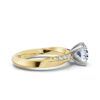 Elegant engagement ring with a single round centre stone and refined setting