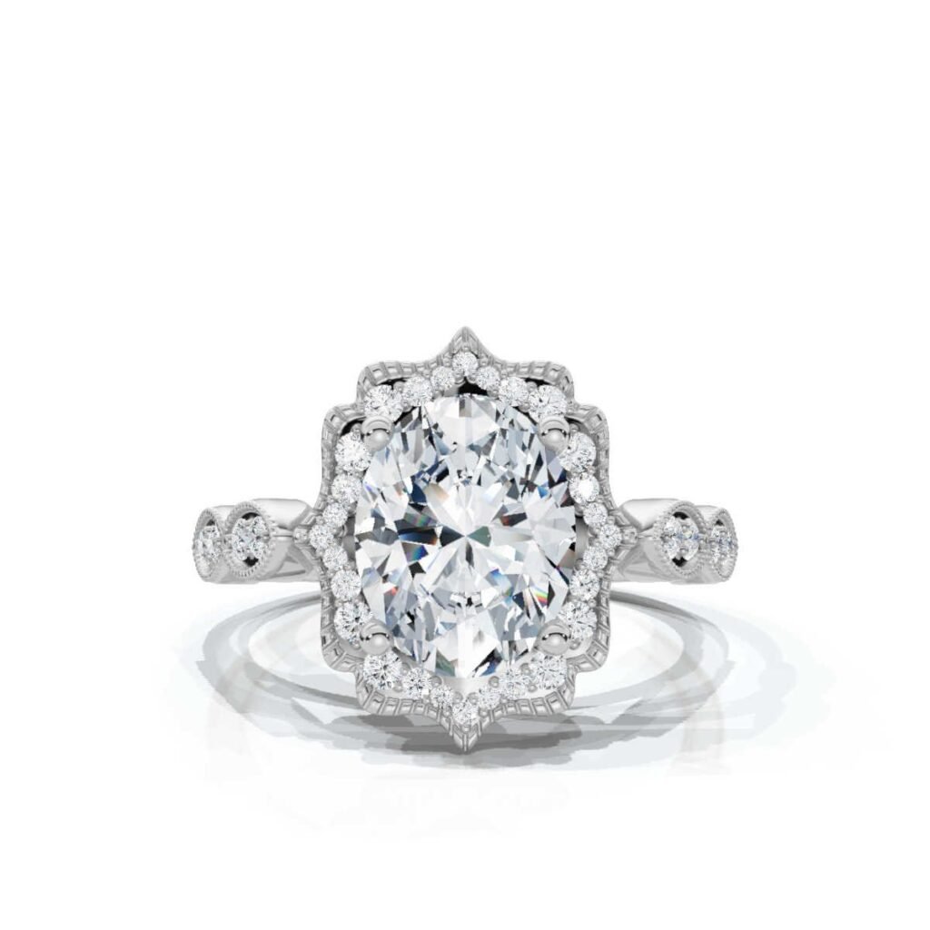925 Sterling Silver 2.2ct Solitaire Diamond Ring