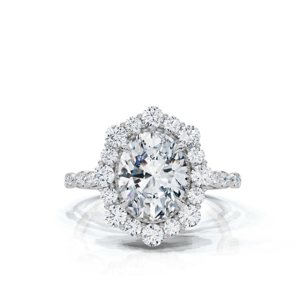 925 Sterling Silver 2.35ct Solitaire Diamond Engagement Ring