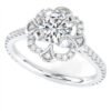 925 Sterling Silver 2.3ct Halo Diamond Ring - Image 3