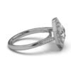 Elegant ring design with 26 round side stones