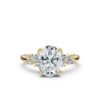 925 Sterling Silver 2.3ct Oval Shape Diamond Enagagement Ring - Image 6